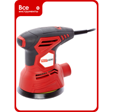 Эксцентриковая плоско-шлифовальная машина REDVERG RD-OS30-125, Двигатель 300 вт отличается хорошей производительностью в ДНР