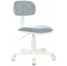 Кресло детское Бюрократ CH-W201NX серо-голубой Light-28 крестов. пластик пластик белый в ДНР