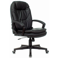 Кресло руководителя Бюрократ (CH-868N) черный, эко. кожа, крестов. пластик в ДНР