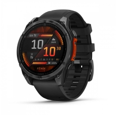 Умные часы Garmin Fenix 8 47 мм AMOLED, серый/черный силиконовый ремешок (010-02904-00) в ДНР
