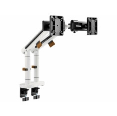 Кронштейн для монитора Ultramounts UM727W, крепление к столешнице, поворот и наклон, белый в ДНР