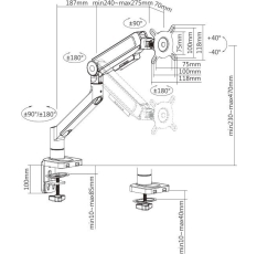 Кронштейн для мониторов ULTRAMOUNTS UM732W, до 32