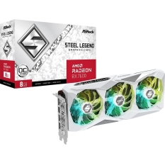 Видеокарта Asrock PCI-E 4.0 RX7600 SL 8GO AMD Radeon RX 7600 8Gb 128bit GDDR6 2320/18000 в ДНР