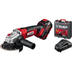 Аккумуляторная угловая шлифмашина ЗУБР УШМ-18-125-41, 1 АКБ (4 Ач), в кейсе в ДНР