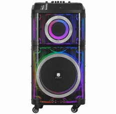 Беспроводная колонка урал Молот 103, Bluetooth, 1200Вт, дерево, пластик, черная в ДНР