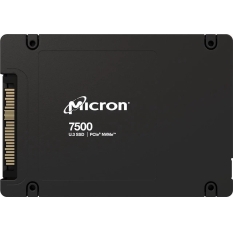 Внутренний твердотельный накопитель Micron 7500 PRO 15.36TB (MTFDKCC15T3TGP-1BK1JABYY) черный, NVMe U.3 (15mm) в ДНР