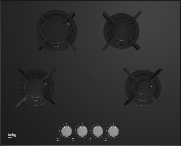 Технопапа · Встраиваемая газовая варочная панель Beko HING642202SB, 65 см, черный