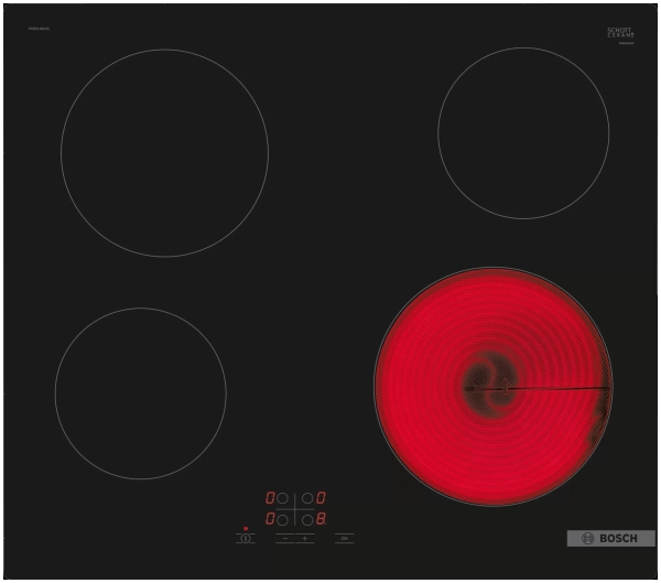 Технопапа · Электрическая варочная панель BOSCH PKE611BA2E, цвет панели черный, цвет рамки черный