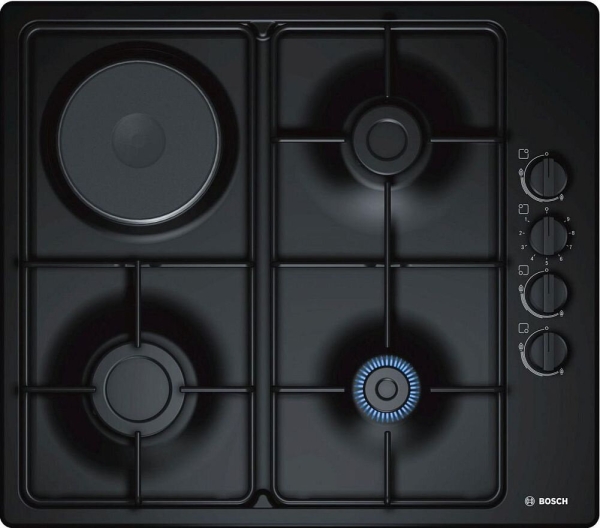 Технопапа · Газовая варочная поверхность Bosch PBY6C6B62O черный