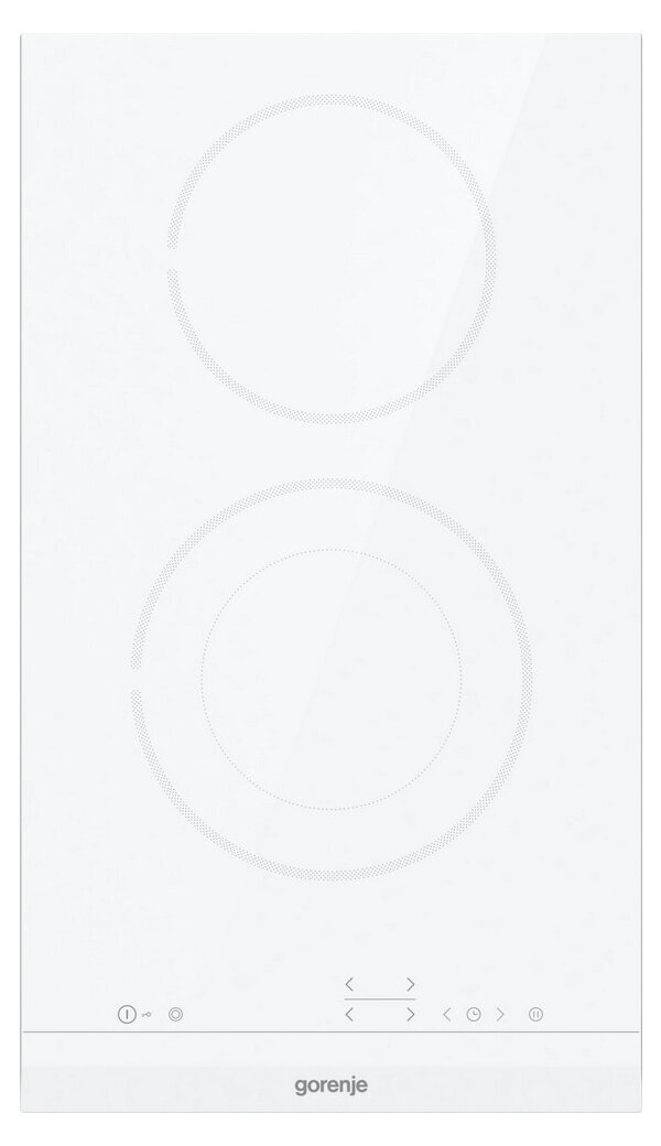 Технопапа · Электрическая варочная панель Gorenje ECT 322 WCSC 30 см, 2 конфорки стеклокерамика, белый