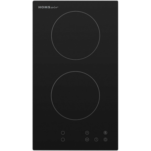 Технопапа · Электрическая варочная панель HOMSAIR HV32BK, 2 конфорки Hi Light, сенсорное управление, черная