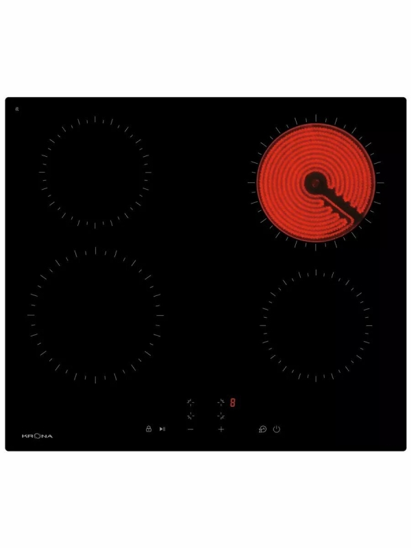 Технопапа · Электрическая варочная панель Krona ZAUBER 60 BL TK чёрного цвета