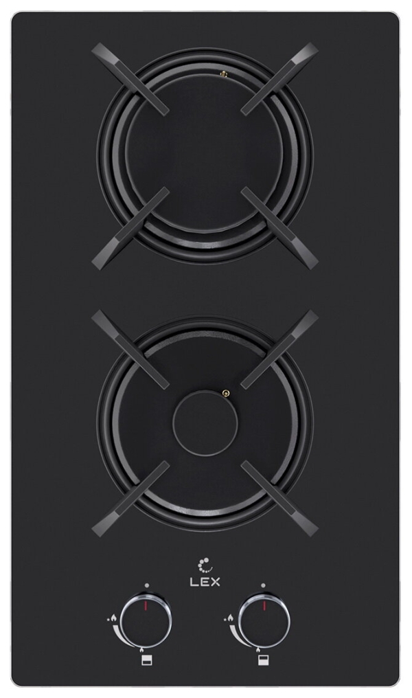 Технопапа · Газовая варочная панель LEX GVG 323A BBL 30 см, 2 конфорки электроподжиг газконтроль, черный