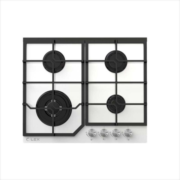 Технопапа · Газовая варочная поверхность Lex GVG 640-1 WH белый
