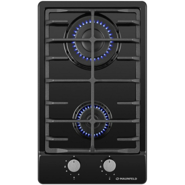 Технопапа · Газовая варочная панель Maunfeld EGHE.32.6CB/G, 2 конфорки, эмаль, электроподжиг, газ-контроль