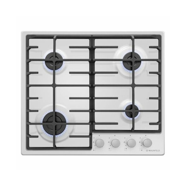 Технопапа · Газовая варочная панель MAUNFELD EGHE.64.6CW/G, независимая, белый