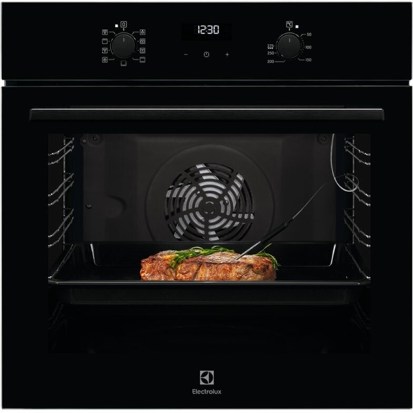 Технопапа · Электрический духовой шкаф Electrolux EOE5C71Z 59 см, 72 л, гриль и конвекция, черный