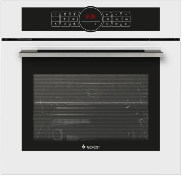 Технопапа · Электрический духовой шкаф GEFEST ЭДВ ДА 622-04 4S, объем 55 литров, с грилем, с конвекцией, белый