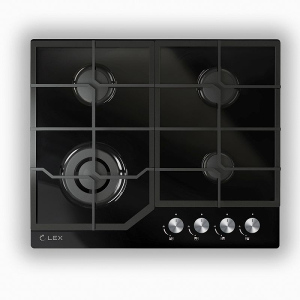 Технопапа · Газовая варочная поверхность Lex GVG 640-1 BL черный