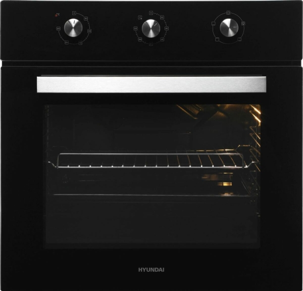 Технопапа · Духовой шкаф Электрический Hyundai HEO 6631 BG черное стекло, мощность 2000Вт, объем 68 л, 6 режимов приготовления