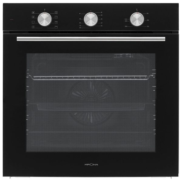 Технопапа · Электрический духовой шкаф Krona BIRNE 60 BL, 73 литра, чёрного цвета