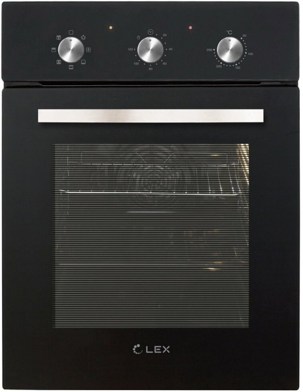 Технопапа · Электрический духовой шкаф LEX EDM 4570 BL 45 см, 55 л, гриль и конвекция, черный