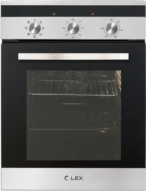 Технопапа · Электрический духовой шкаф LEX EDM 4570 IX 45 см, 55 л гриль конвекция, серебристый