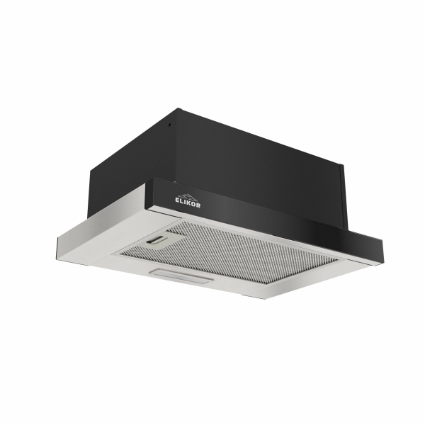 Технопапа · Кухонная вытяжка Elikor: Интегра GLASS 45Н-400-В2Д, нержавеющая сталь/черное стекло