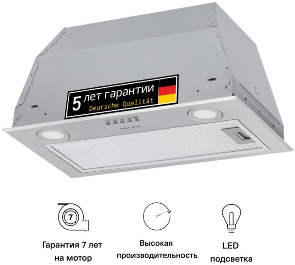 Технопапа · Вытяжка кухонная KRONAsteel Ameli 600 inox PB