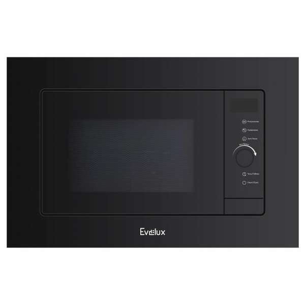 Технопапа · Микроволновая печь встраиваемая Evelux MW 253 B объем 17 л, мощность 700 Вт, сенсорное управление, черный
