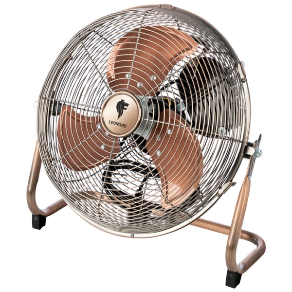 Технопапа · Вентилятор Leonord диаметр 12 дюймов 3 скорости металлический корпус алюминиевые лопасти регулировка наклона мощность 45 Вт