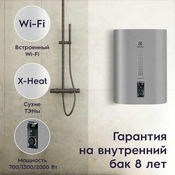 Технопапа · Водонагреватель накопительный Electrolux EWH 30 Centurio IQ 3.0 Silver