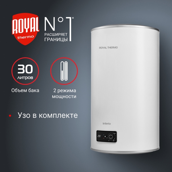 Технопапа · Водонагреватель накопительный Royal Thermo RWH 30 Interio