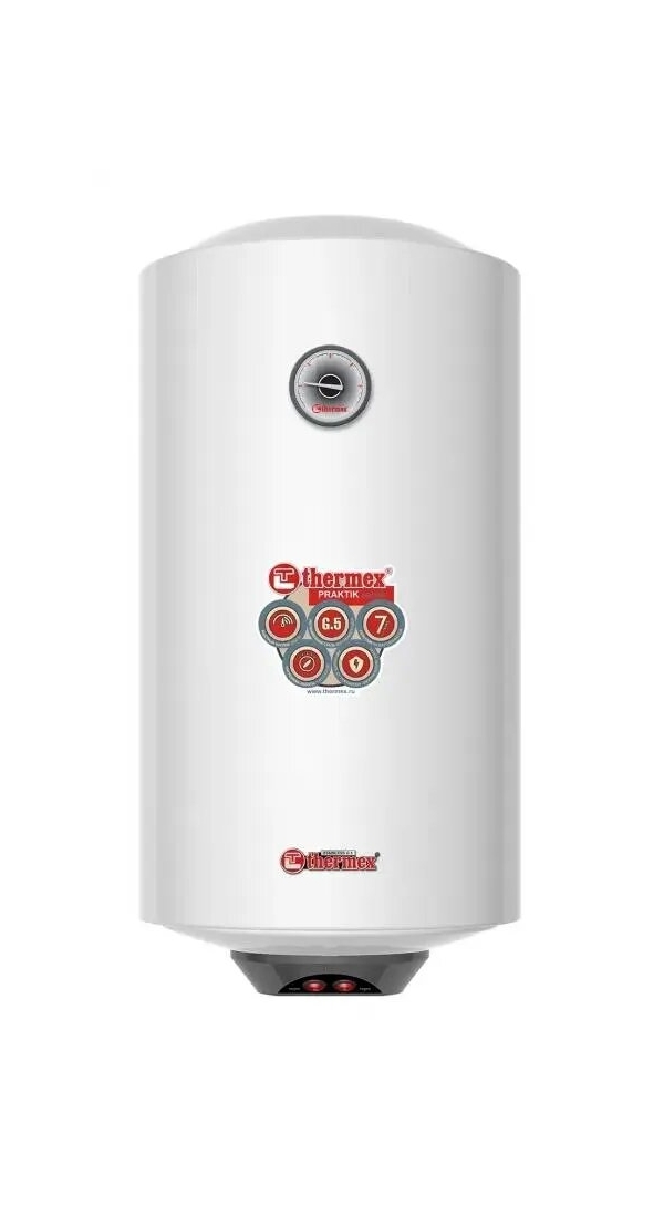 Технопапа · Водонагреватель Thermex Praktik 50 V Slim, накопительный, 2.5кВт, 50л, белый