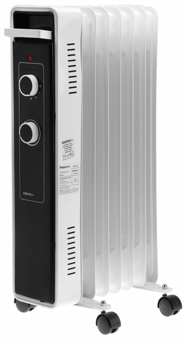 Технопапа · Масляный обогреватель Centek CT-6222-7, белый, 7 секций (15 м)