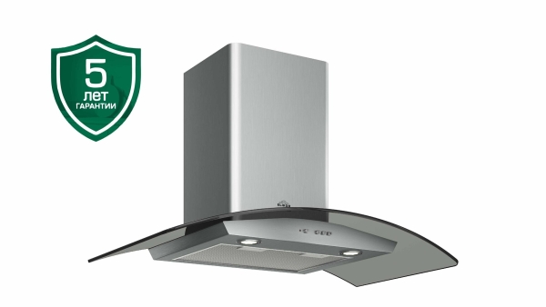 Технопапа · Кухонная вытяжка Elikor: Аметист 90Н-650-К3Д, нержавеющая сталь/тонированное стекло