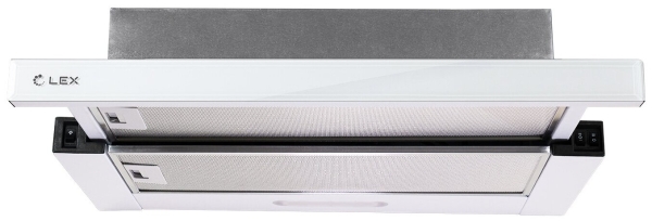 Технопапа · Вытяжка LEX Honver G 2M 600 White, встраиваемая, 2 мотора, белая, 1000 м³/ч, 60см