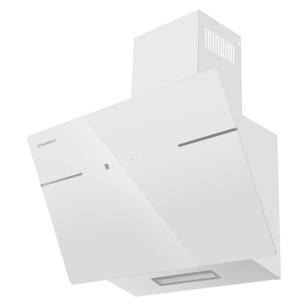 Технопапа · Вытяжка MAUNFELD Astro 50 Glass White, отвод, циркуляция, 101.5 Вт, сенсорное управление, светодиодное освещение, 60 дБ, белый