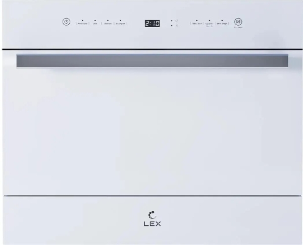 Технопапа · CHGA000012 / Посудомоечная машина LEX DW4541WH Compact, компактная, настольная, 56см, загрузка 6 ко