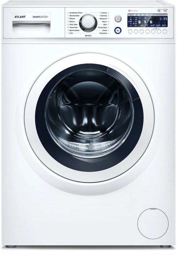 Технопапа · Стиральная машина Atlant SMART ACTION 60У1210-А-00 6 кг, класс A+++ 16 программ, дозагрузка белья, ABG Technology