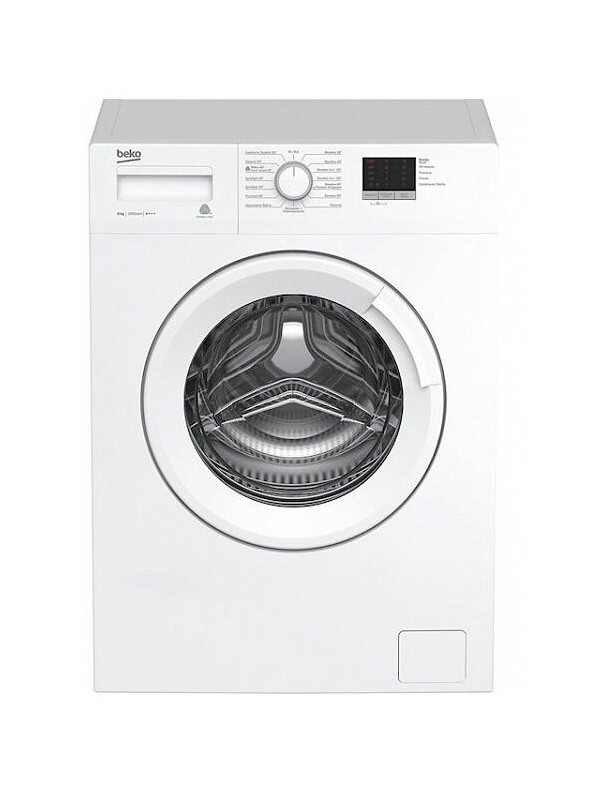 Технопапа · Стиральная машина Beko WRE6511BWW, с фронтальной загрузкой, 6кг, 1000об/мин (7319910001)