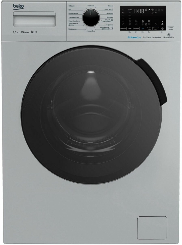 Технопапа · Стиральная машина Beko WSPE6H616S автомат 6,5 кг, серебристый