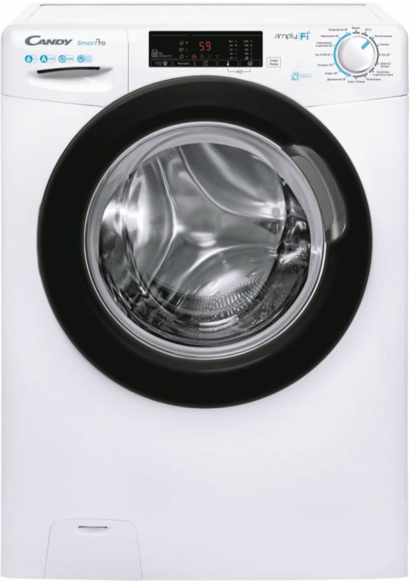 Технопапа · Узкая стиральная машина Candy SMART PRO CSO34106TB1/2-07, загрузка 6 кг 17 программ, 1000 оборотов в минуту, функция пара, автоопределение загрузки, быстрая стирка, отложенный старт