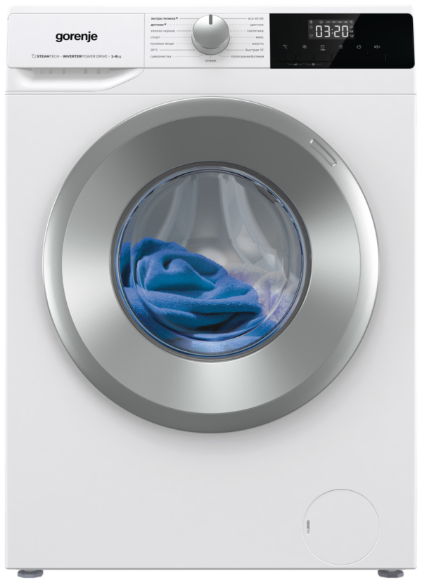Технопапа · Стиральная машина GORENJE W2NHPI62SCS, 6 кг, 1200 об/мин, белая