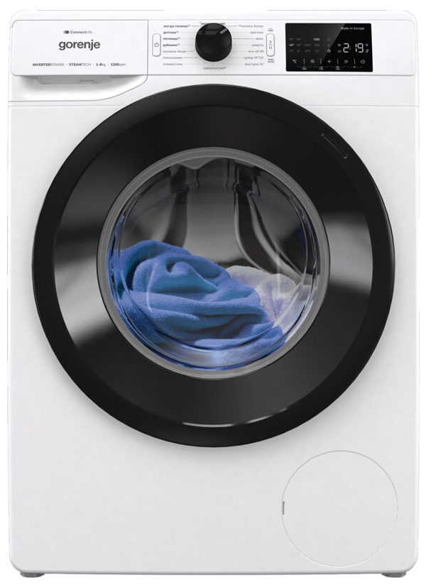 Технопапа · Стиральная машина Gorenje WPNEI82SBSWIFI, A+++ энергопотребление, 15 программ, загрузка 8 кг