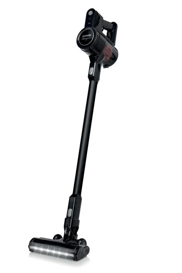 Технопапа · Ручной пылесос Gorenje SVC216FMLBKII черный, мощность 121Вт, объем пылесборника 0.5л, регулировка мощности на ручке