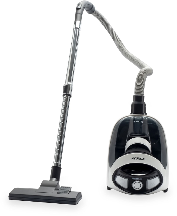 Технопапа · Пылесос Hyundai HYV-C1995, мощность 1800 Вт, фильтр тонкой очистки, белый, черный