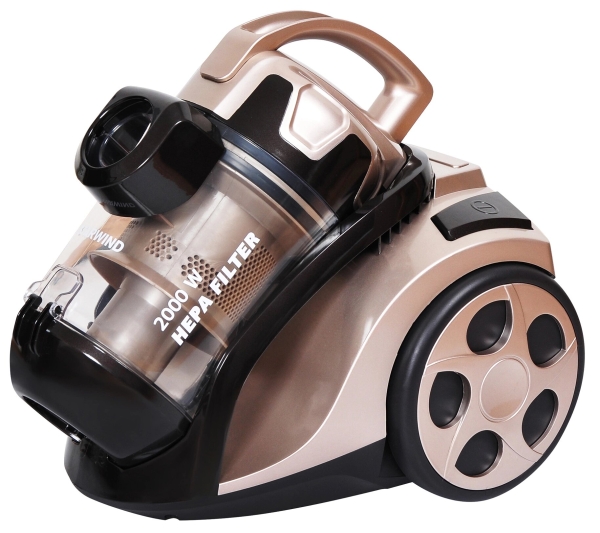 Технопапа · Пылесос Starwind SCV5625, 2000 Вт, сухая уборка, золотистый/черный