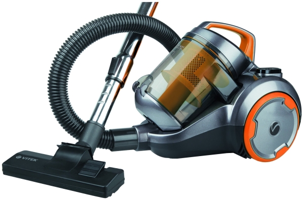 Технопапа · Пылесос Vitek MBT VT-1894OR, сухая уборка, контейнер для пыли 2,5 л, 5-ступенчатый фильтр