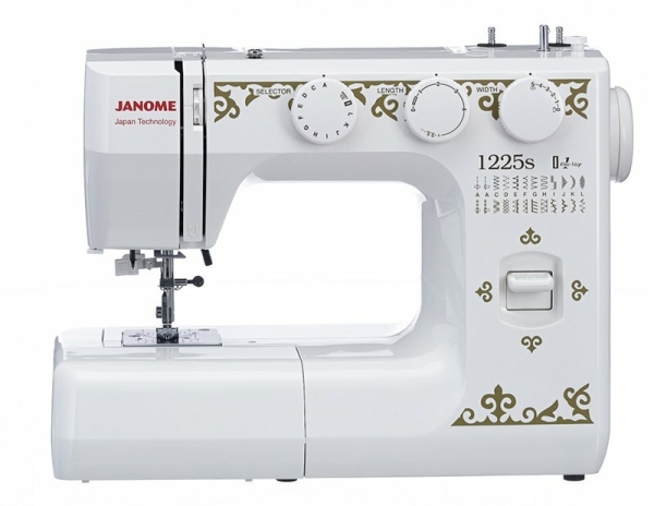 Технопапа · Электромеханическая швейная машина Janome 1225S, вертикальный челнок, 25 швейных операций, петля-автомат, нитевдеватель